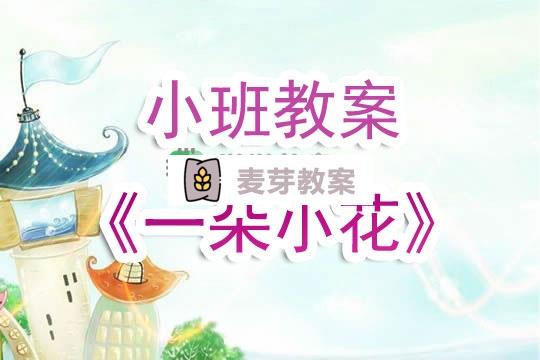 幼兒園小班教案《一朵小花》