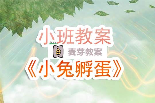 幼兒園小班教案《小兔孵蛋》含反思