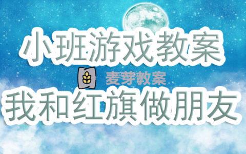 幼兒園小班優秀遊戲教案《我和紅旗做朋友》