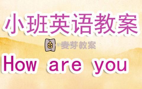 幼兒園小班英語教案《How are you 》