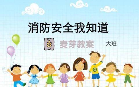 幼兒園大班安全《消防安全知識我知道》教案三篇