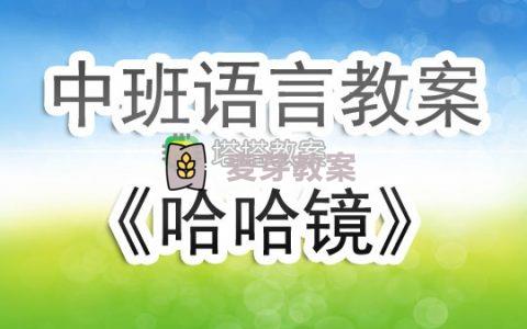 幼兒園中班語言公開課教案《哈哈鏡》含反思